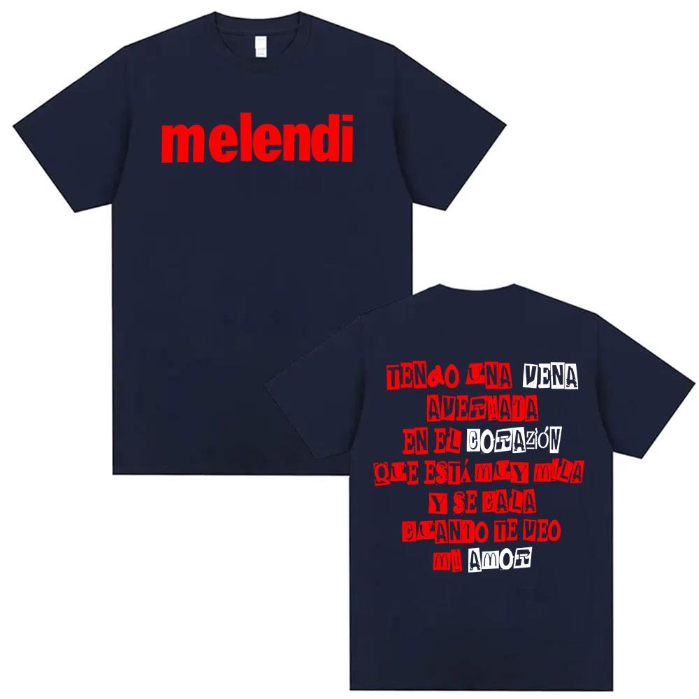 Rapper Melendi Canción De Amor Caducada Print T Shirts Men Women Casual Cotton Oversized T Shirt Fashion Summer Hip Hop Tshirt