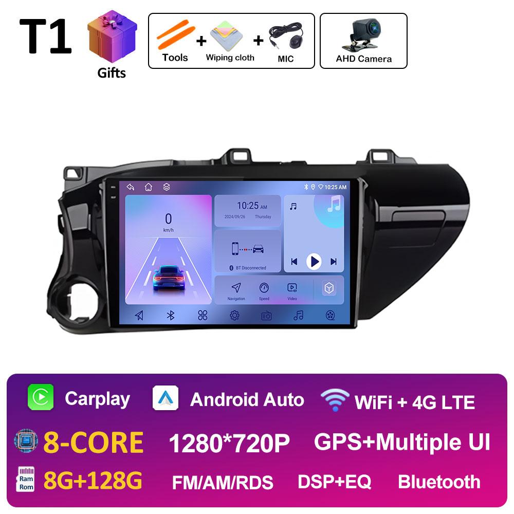 Intelligent System GPS Navigation For Toyota Hilux 2016 2017 2018 Car Multimedia Video Radio Player DSP Stereo QLED IPS Screen