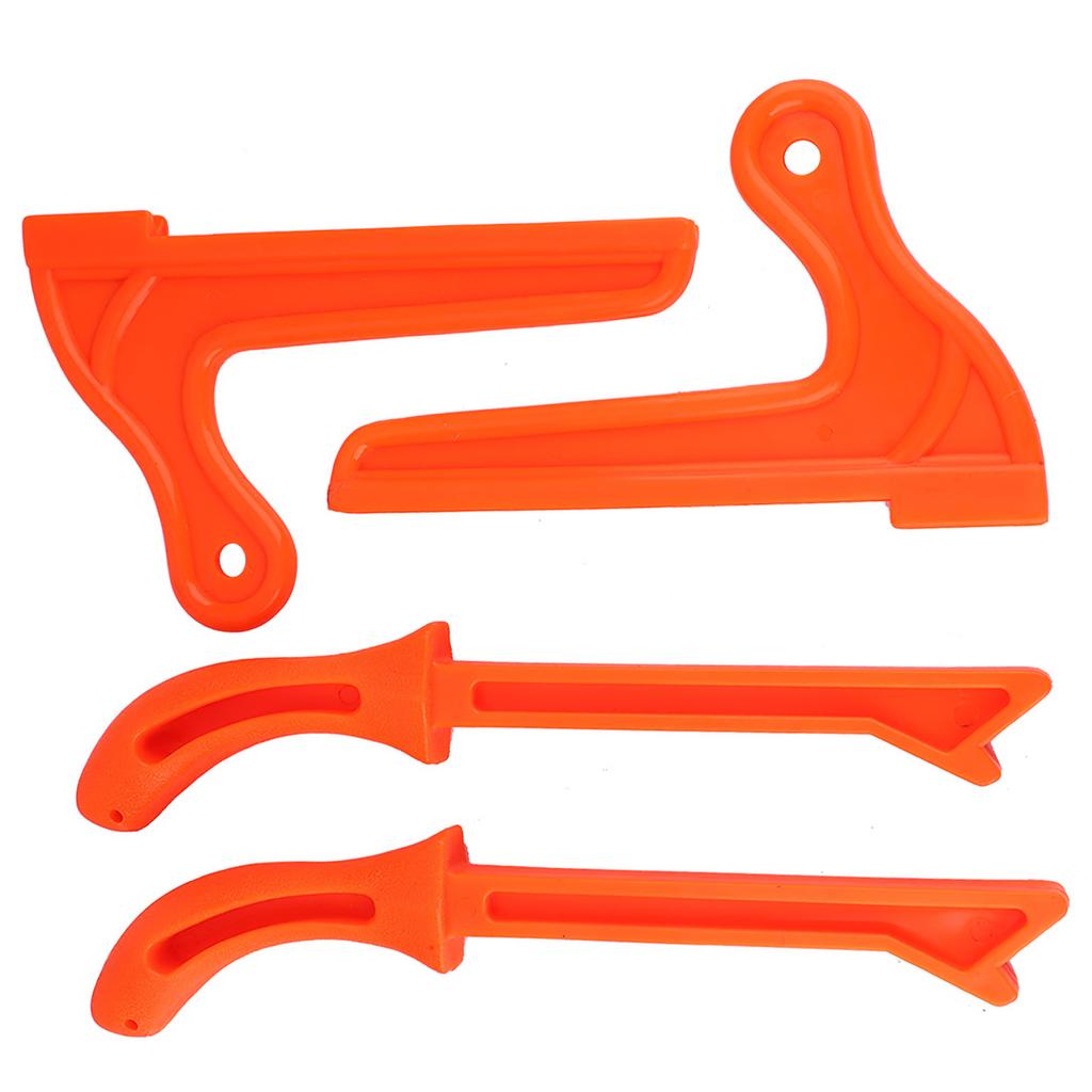 4Pcs Safety Plastic Woodworking Protective Hand Saw Push Sticks Tool For Carpentry(Orange)