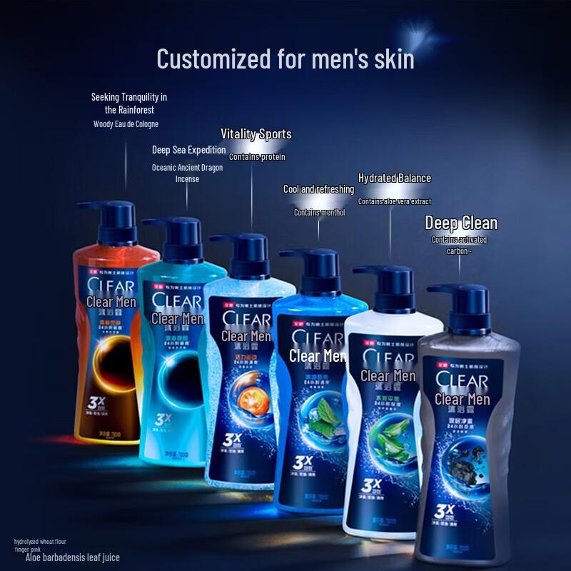 Clear Men Deep Sea Shower Gel & Oil Control Shampoo Set