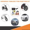 8v1 Sada na opravu bezdušových pneumatik pro auto, kolo, skútr a SUV - Univerzální nouzová sada na opravu defektu (s úložným vakem).
