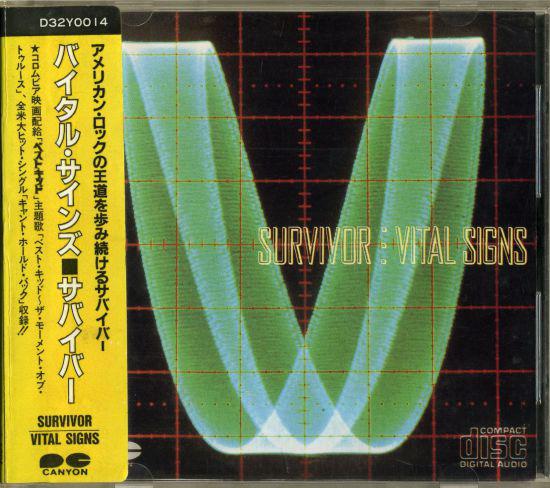 

CD SURVIVOR - Vital Signs D32Y0014 Canyon, Scotti 1985 Япония Рок Б/У