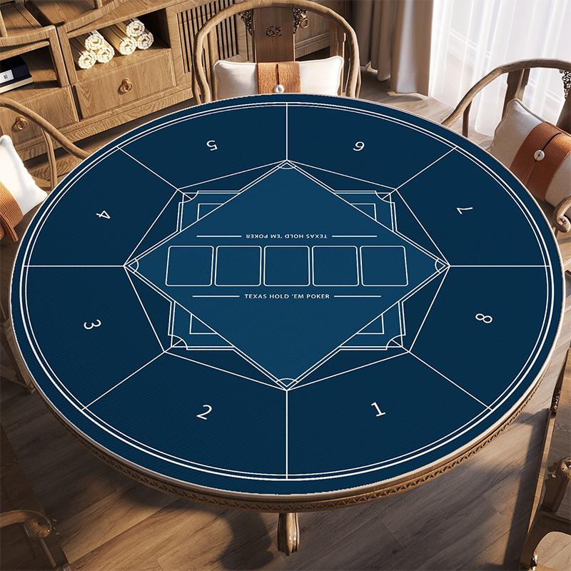 Texas Poker Tablecloth Poker Mat Games Mat Home Gaming Desk Pad Home Entertainment Casino Texas Hold em Tablecloth (as the picture,80x80cm)