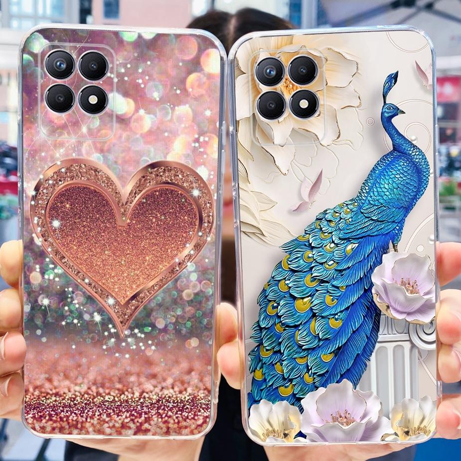 For Realme 8i Case Realme 8 Pro Cute Cartoon Cover Clear Silicone Soft Phone Case For Realme8 Pro Realme 8 5G 8i Back Cover Bags