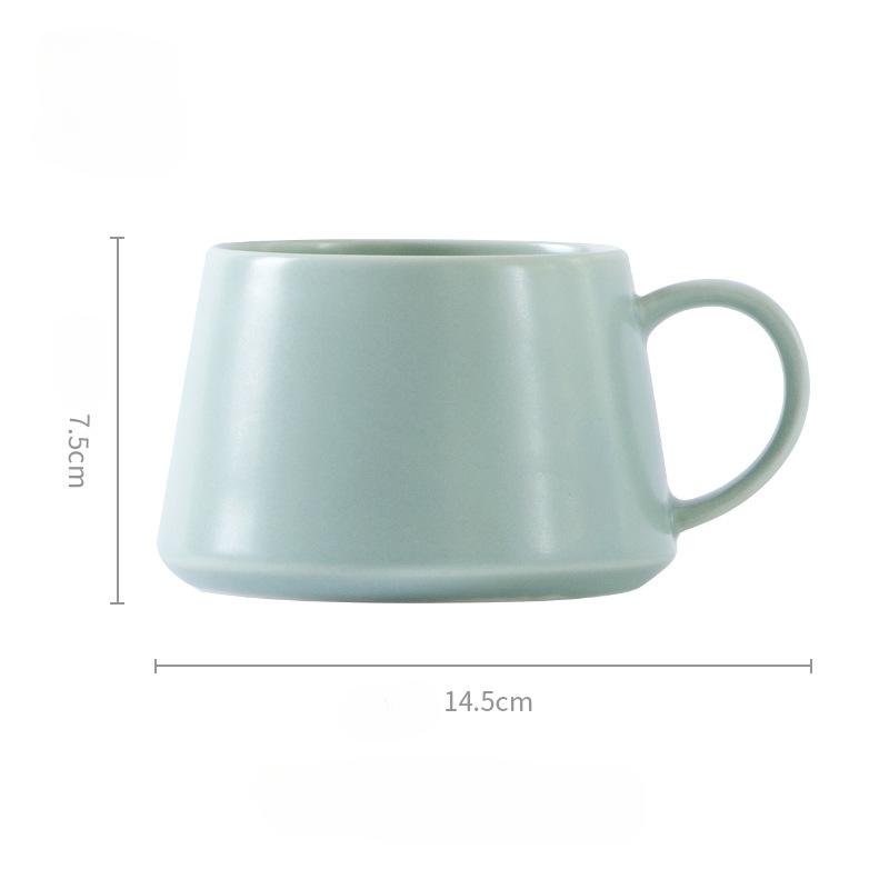400ml Wide Ceramic Coffee Mug Cappuccino Latte Cup for Tea Milk Home Office
