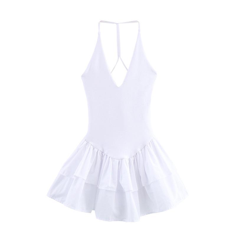 TAOP&ZA Jarní/Letní Dámské Sexy Patchworkové Halter šaty