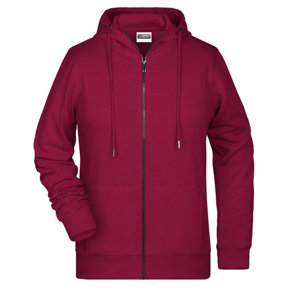 James and Nicholson Womens/Ladies Full Zip Hoodie