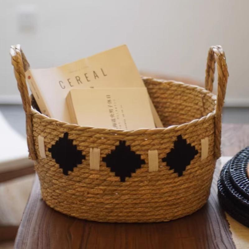 Rattan Dirty Clothes Basket Portable Beautiful Organizing Baskets Household Laundry Container Baskets Bathroom Accessories 23370₽