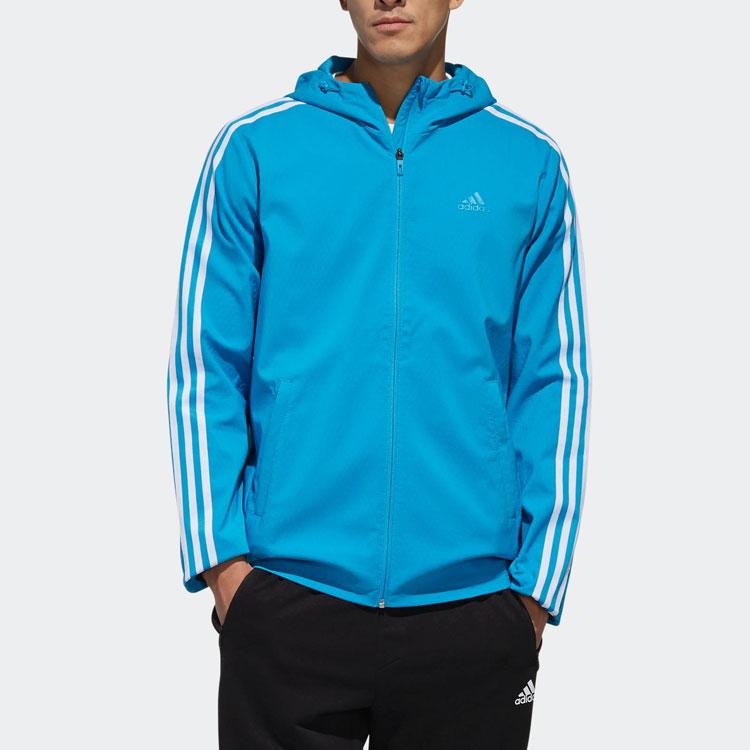 Adidas Jackets Men's Blue Hooded Moderate Other DW4621