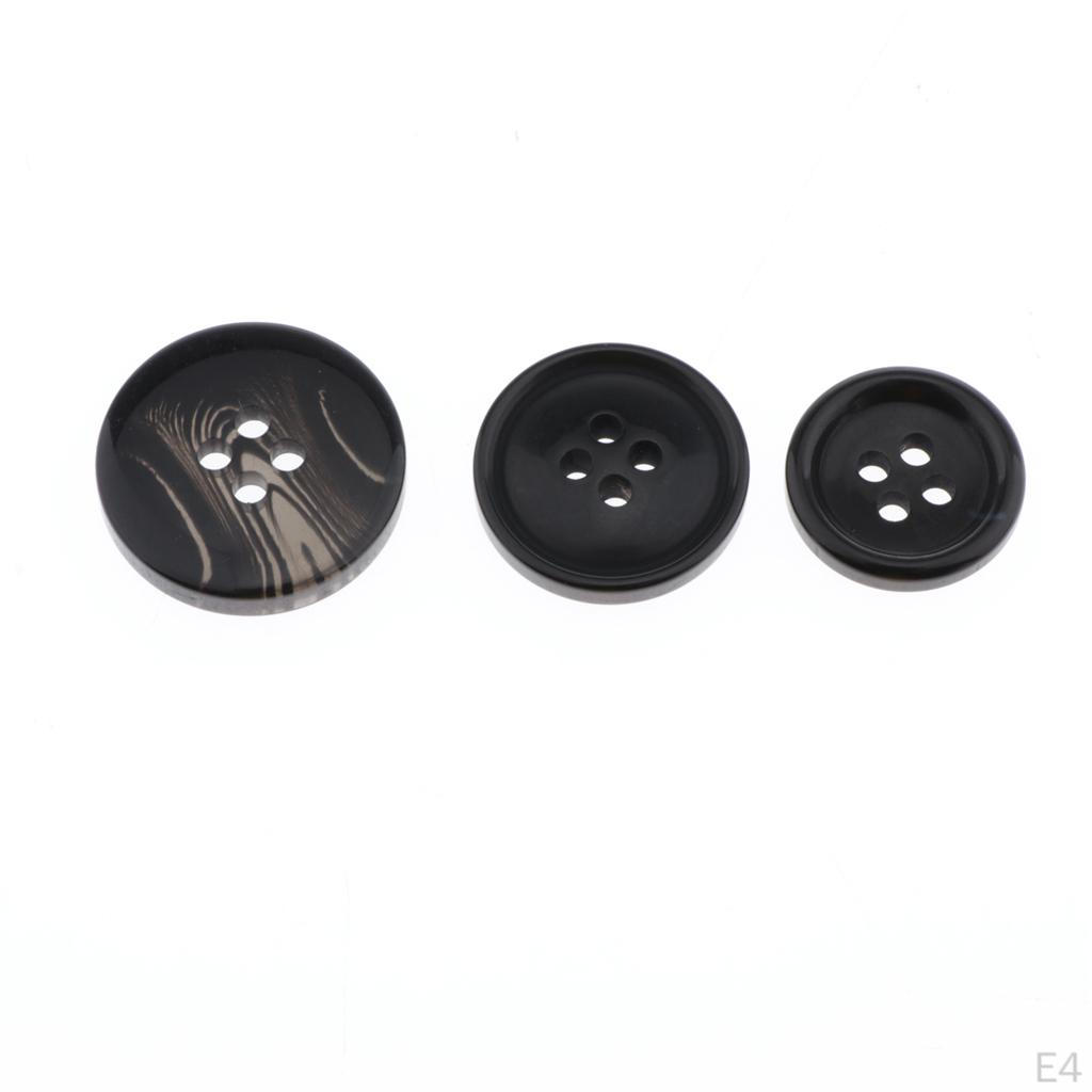 1 Paket Round Resin Decorative Buttons Sewing Craft