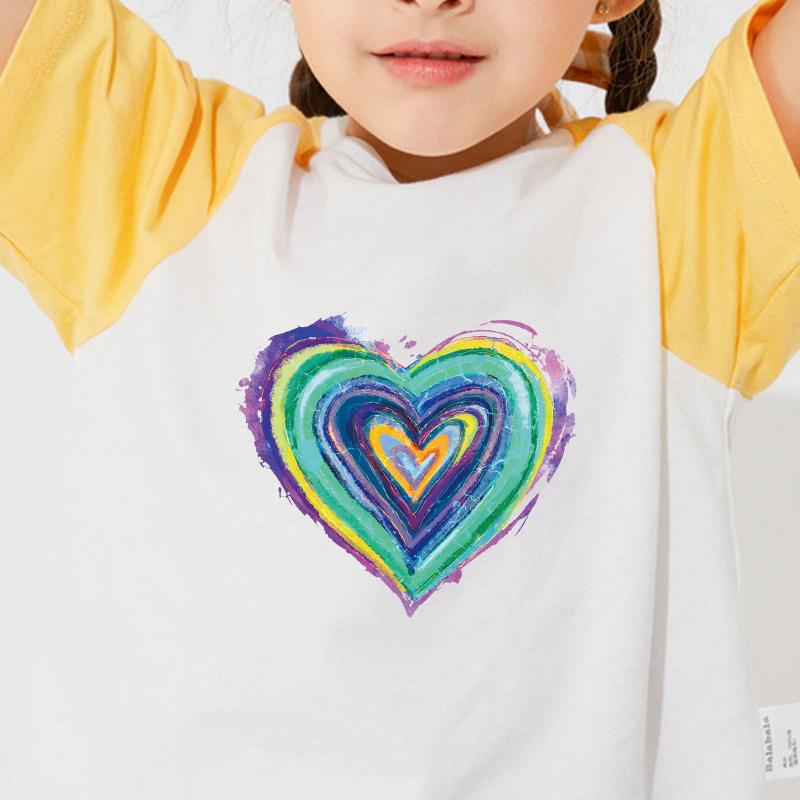 Sirds Patch Jaunums Uzlīmes T-krekls Parches Ropa Hoodies Heat Press Aplikācijas Apģērbi Uzlīmes Izgatavojiet gludekli uz nodošanas