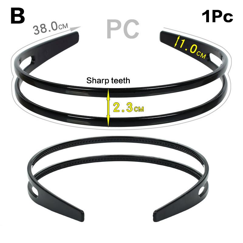 1Pc Black Fluffy Bump-it Up Headband Women's Decorative Hair Clip Hair Band Accessory Lady's Stylish Hair Clip with Plush Finish