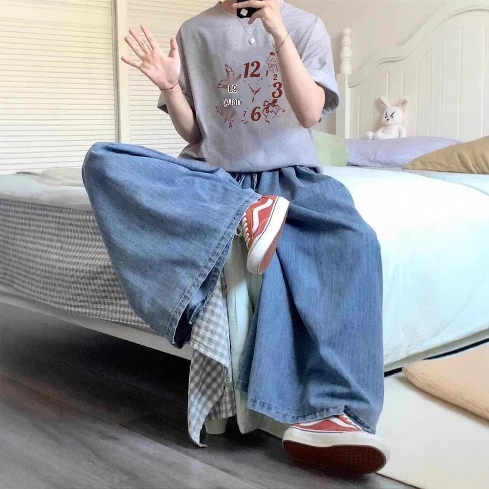 Loose Fit Women's Pure Cotton Summer T-Shirt - New 2025 Oversized American Style Half Sleeve Top