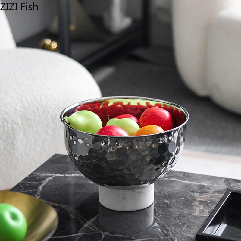 Creative Hammer Pattern Fruits Bowl Storage Tray Snacks and Nuts Bowl Hotel Restaurant Fruit Plates Home Kitchen Dessert Cutlery