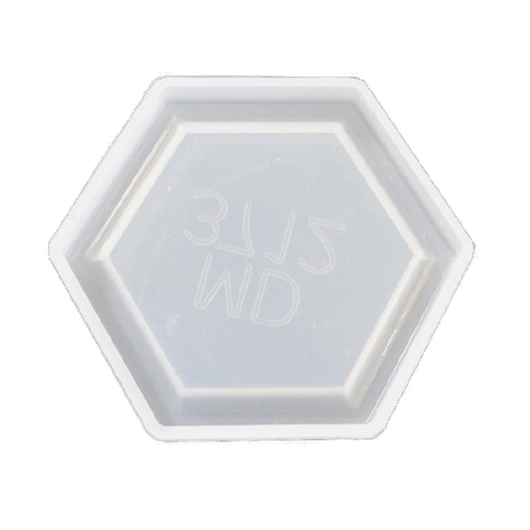 Hexagonal Round for Creative Silicone Mold Drop Coaster Placemat Mold for Diy Cr