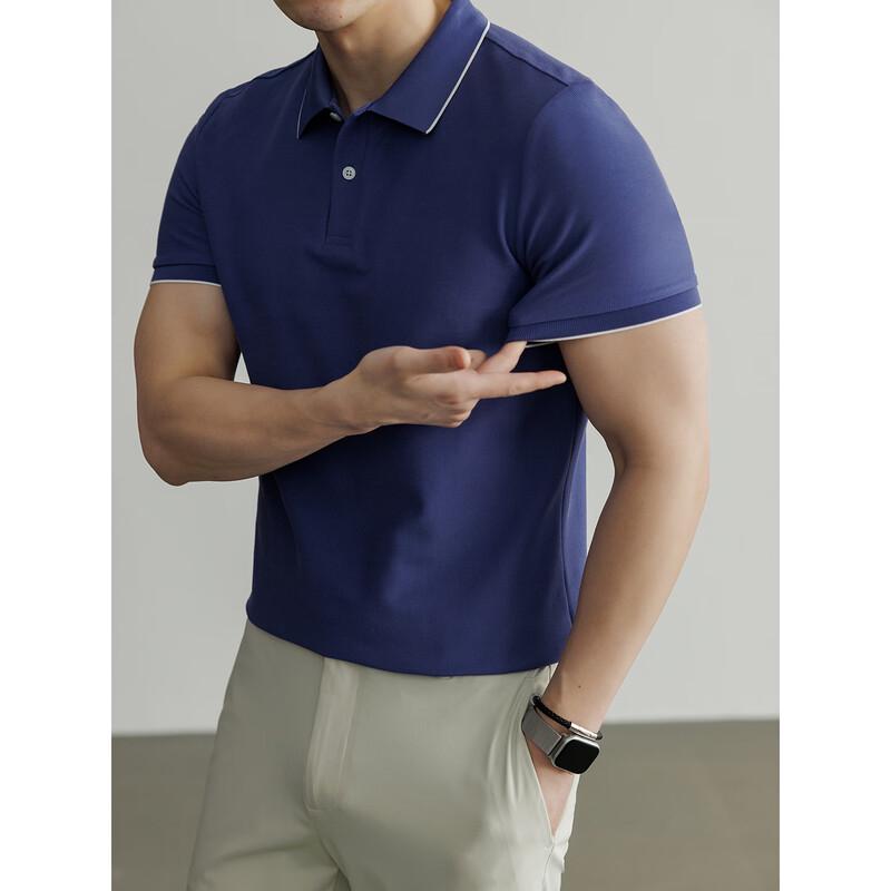 Hengyuanxiang Men's Cool-Feel Short-Sleeve Polo Shirt