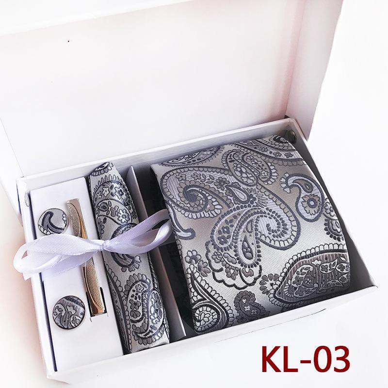Polyester Business Executive Men'S Tie 6-Piece Gift Box Tie