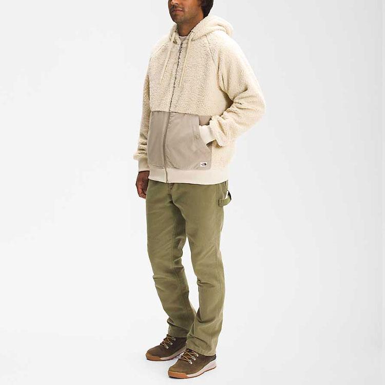 The North Face Jackets Men's Beige Hooded Moderate Straight Fit NF0A5A7Z-RB6