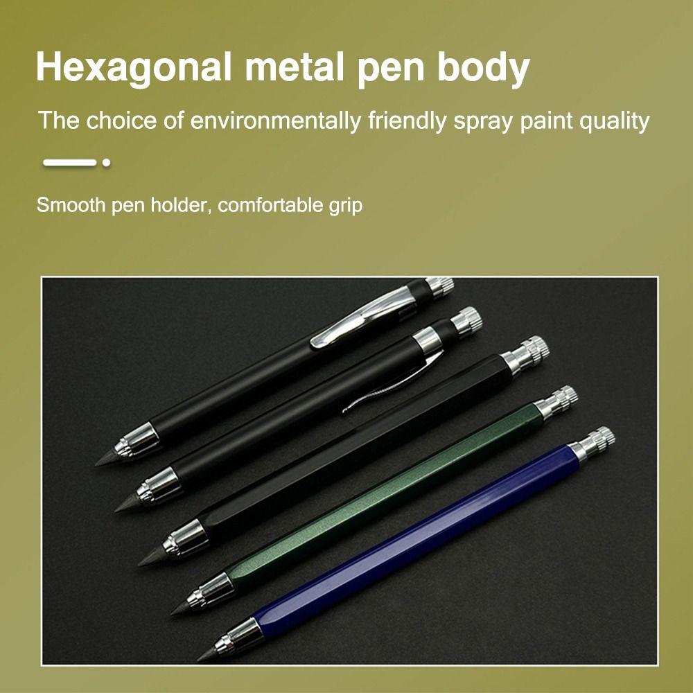 2B/4B/6B/8B/10B Pencil Refill Mechanical Pencil Metal Movable Pencil  School Office