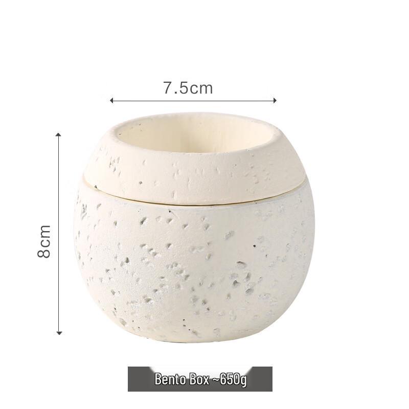 Half-Round Cement Aroma Diffuser / Candle Holder