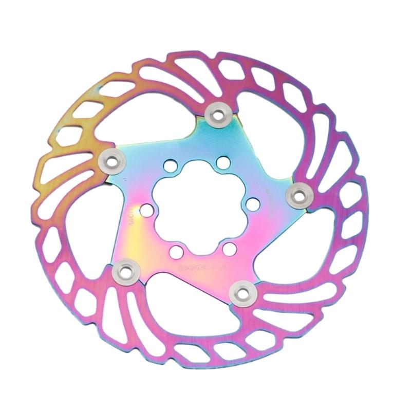 140/160/180/203mm 6 Hole Disc Brake Rotors Aluminum Alloy Floating Brake Rotors for Road Bike and Mountain Bike Part