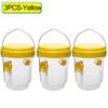5/1PCS Reusable Wasp Trap Outdoor Hanging Transparent Insect Catcher Boxes Household Garden Farm Protector Pest Control with Lid