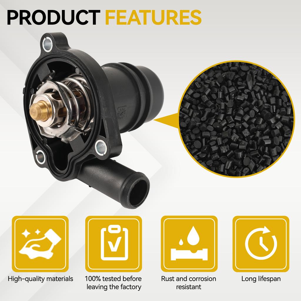 Thermostat Housing Assembly Engine Coolant Outlet fit for Chevy Cruze Vauxhall Opel Buick Encore 1.4L 55565336 55579010 55593034