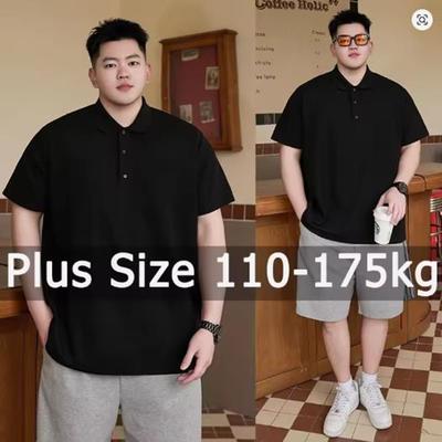Polo Shirt Men Plus Size 8XL Short Sleeve Polo T Shirt Loose Polos Oversized Tops Big Size Men Clothing