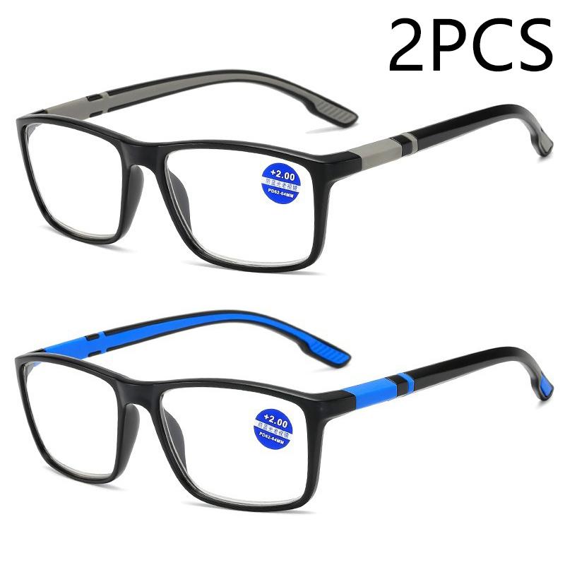 2/3 STÜCKE Neue hochauflösende Blaulichtfilter-Herren- und Damen-Mode-Sport-Ultraleichte Lesebrille 263