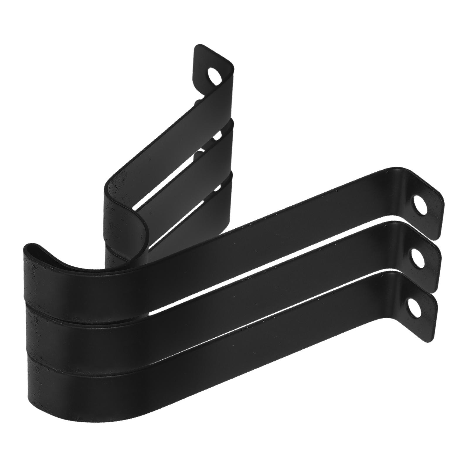 3 Pcs Curtain Rod Bracket Hardware Brackets Holder Drapery Support Iron for Windows