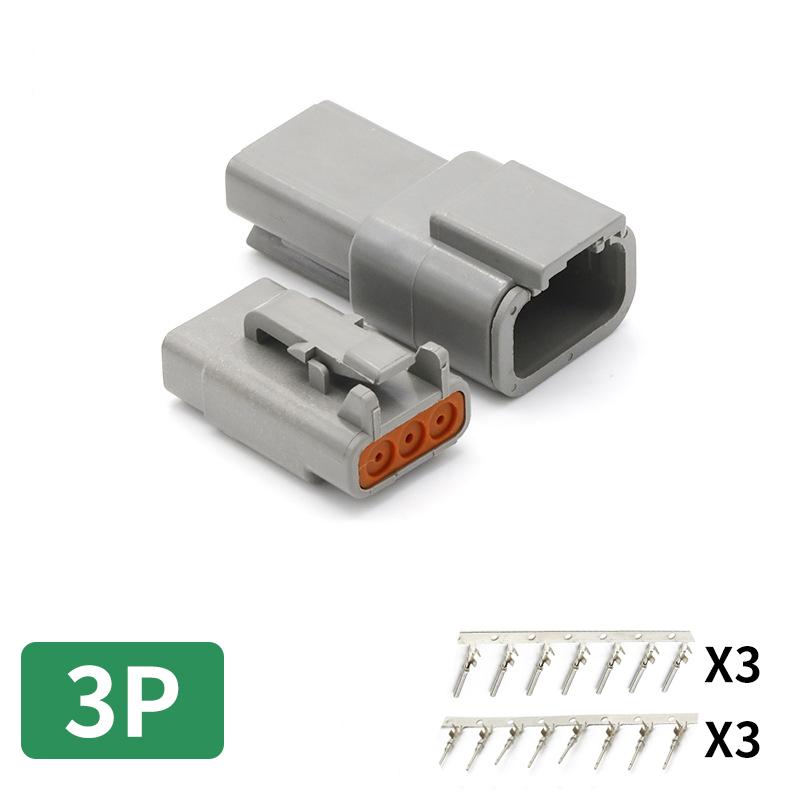 Deutsch DTM connector waterproof DT connector male and female head wiring terminal wiring harness plug socket DTM04-2P DTM06-2S