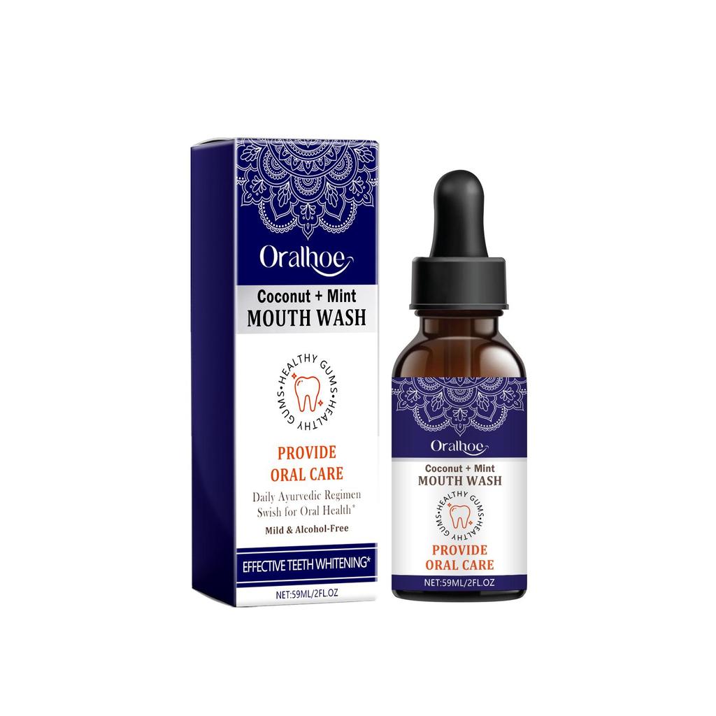 59ml Concentrated Mouthwash Relieve Gum Pain Remove Odor Fresh Breath Whiten Teeth Mouthwash