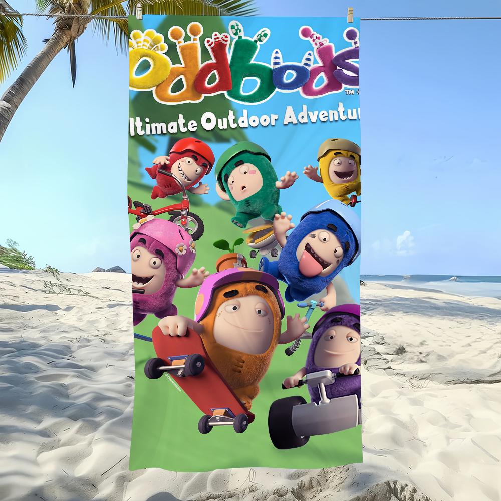 Asciugamano Morbido Divertente Cartone Animato Carino Piscina Regalo Per Viaggio O-Oddbods-S Palestra Doccia Campeggio Asciugatura Rapida Sportivo Grande Asciugamano da Spiaggia