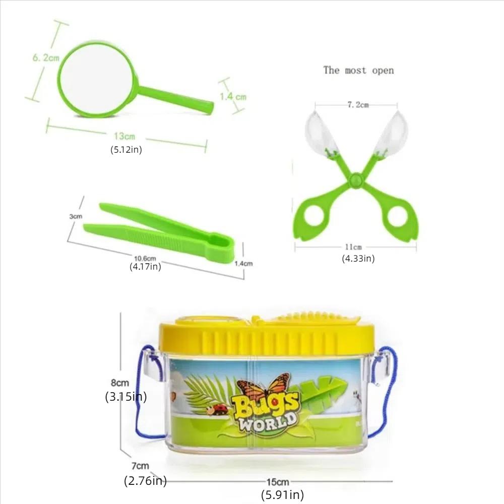 With Magnifying Glass Camping Kit & Bug Catcher Kit Kid Insect Observation Box  for Outdoor