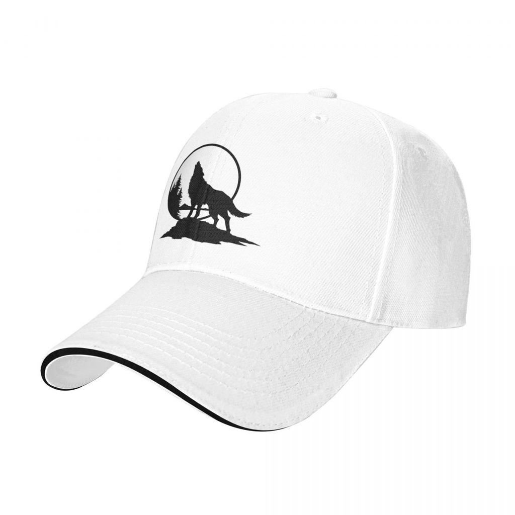 Wolf Heulen Eines Wolfes Baseballkappen Snapback Baseballmützen Atmungsaktiv Lässig Kappe Outdoor für Männer und Frauen