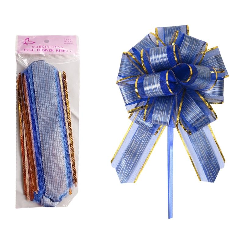 20 Pieces Pull Bows Gift Wrapping Pull Bows Ribbon Pull Bows for Christmas Wedding Baskets Valentine's Day Bows Multicolor