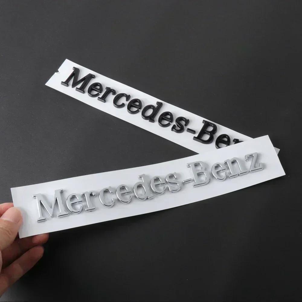 1pc Mercedes benz ABS Car 3D Letter Rear Emblem Trunk Sticker for AMG C E S GLE CLC Class W204 W203 W205 W124 W221 W213 W212