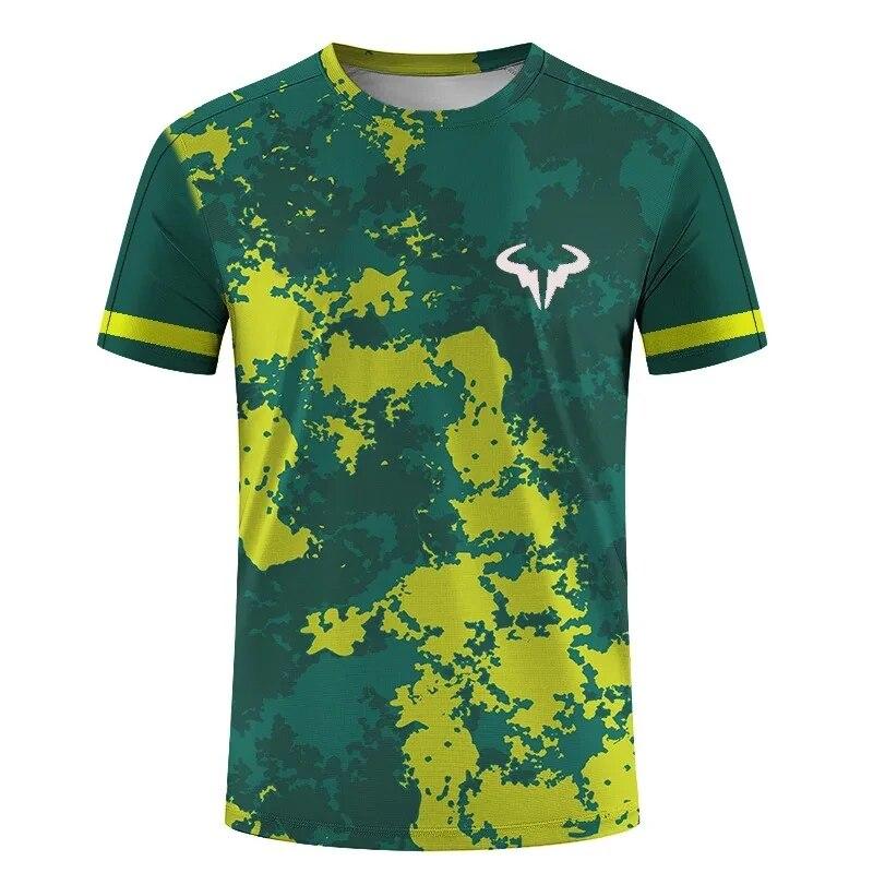 Bedmintonová a Tenisová Séria 3D Tlačené Pánske a Dámske Outdoorové Extrémne Športy Krátky Rukáv Okrúhly Výstrih Módne Topánky