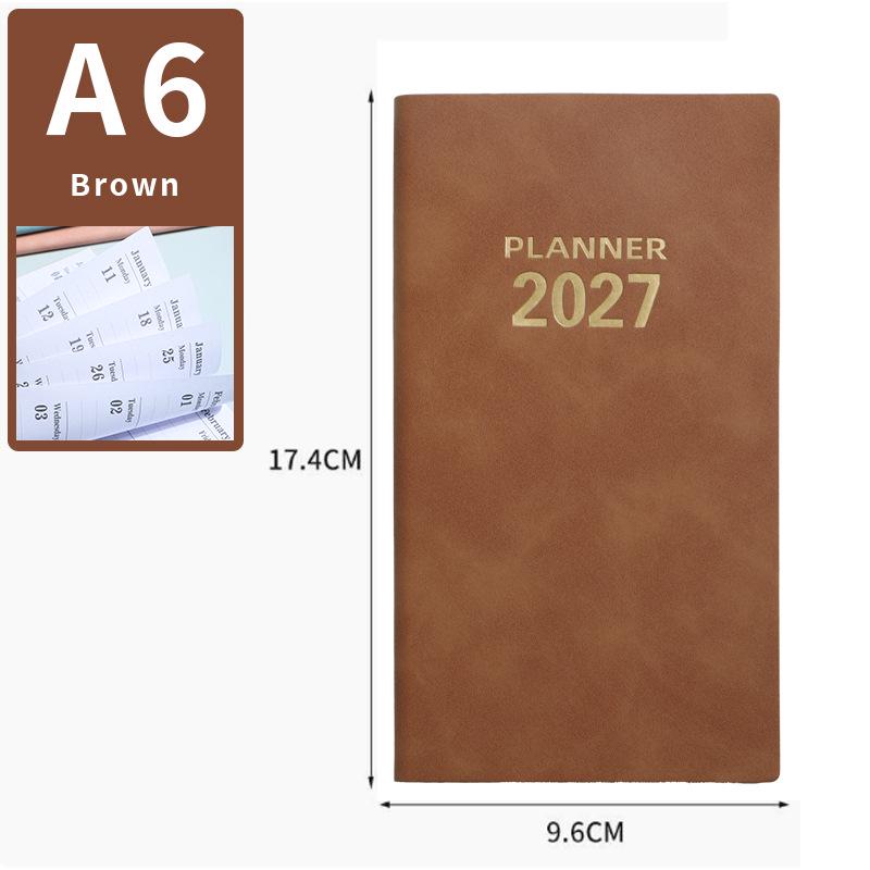 2026 A6 Φορητός Ημερήσιος Προγραμματιστής Αγγλικός: 365 Ημέρες για Διασυνοριακή Διαχείριση Χρόνου