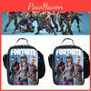 Fortnite Insulated Lunch Bag For Students Outdoor Picnics Adjustable Strap Smooth Zippers Included