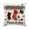 Christmas pillow cover digital printing cushion Christmas theme sofa pillow