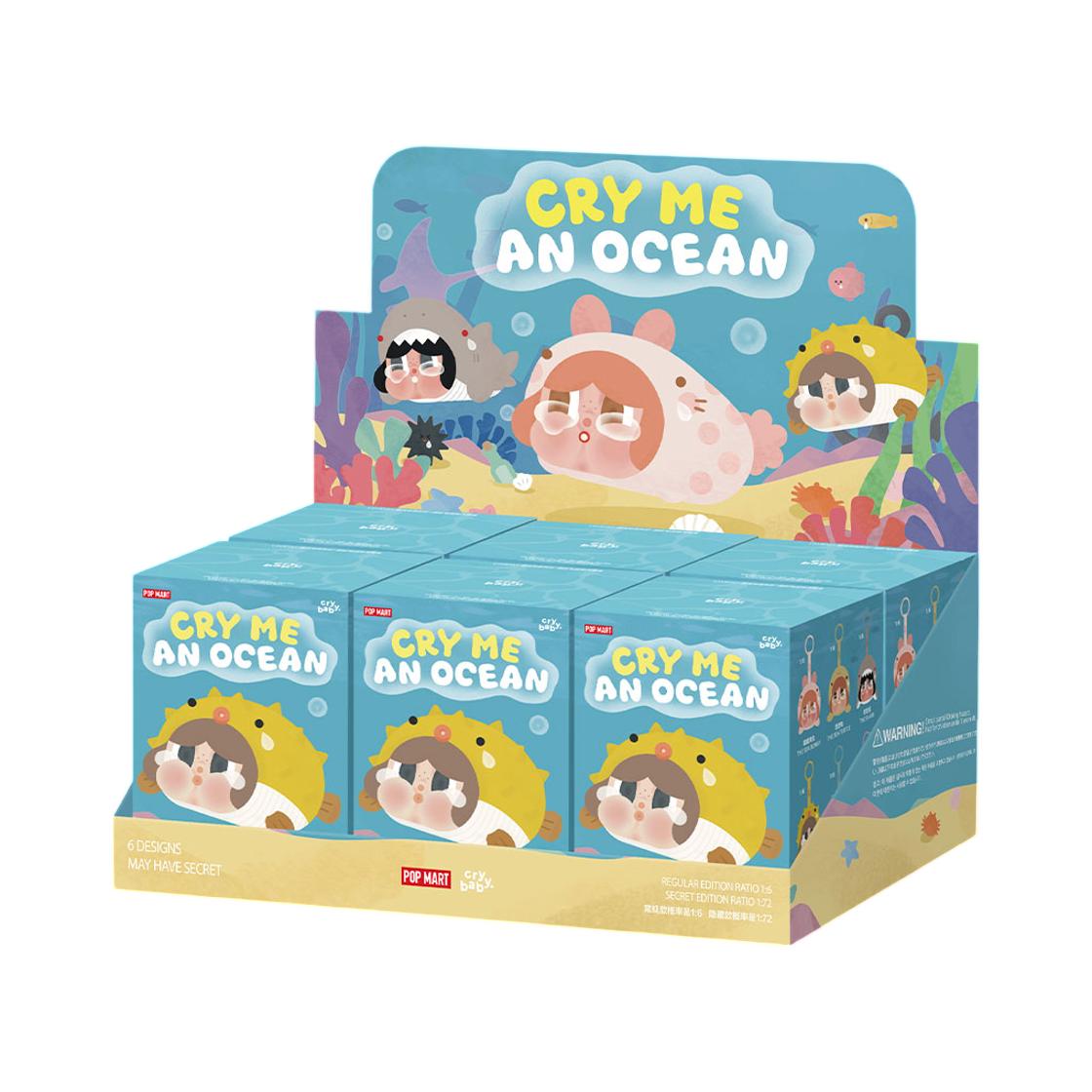 Pop Mart Crybaby Cry Me An Ocean Series Vinyl Plush Pendant Sealed Case (6 Blind Boxes) ONE SIZE