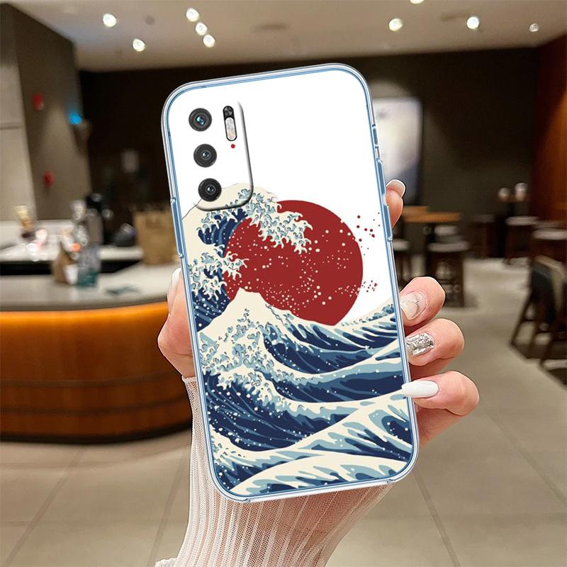 UP32 Great Wave off Kanagawa Transparent Phone Case for Motorola Moto Edge 20 30 40 50 S30 Fusion Ultra Pro Neo Lite + G200 G23