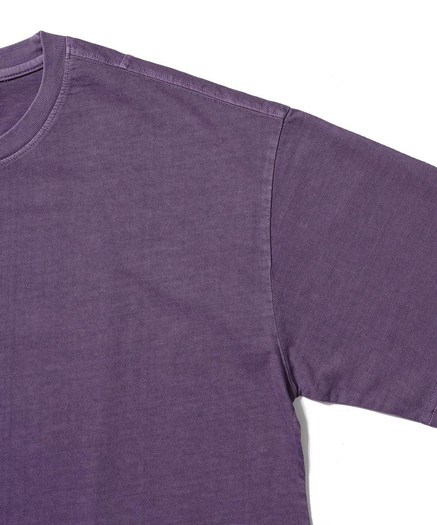 GAKKAI UNIONS Basic Pigment Short Sleeve T-Shirt Ash Purple