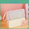 Canvas Triangle Pen Case With Multi Functional Storage For Students And Office Use