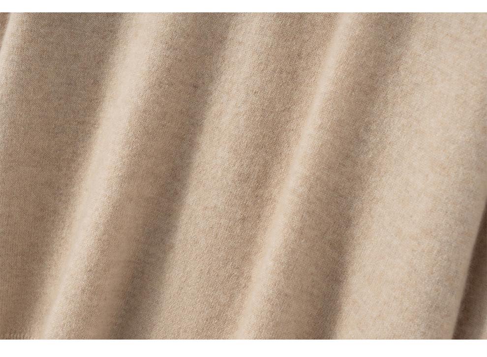 Women's 100% Cashmere Polo Neck Sweater - Autumn/Winter Versatile Loose Fit