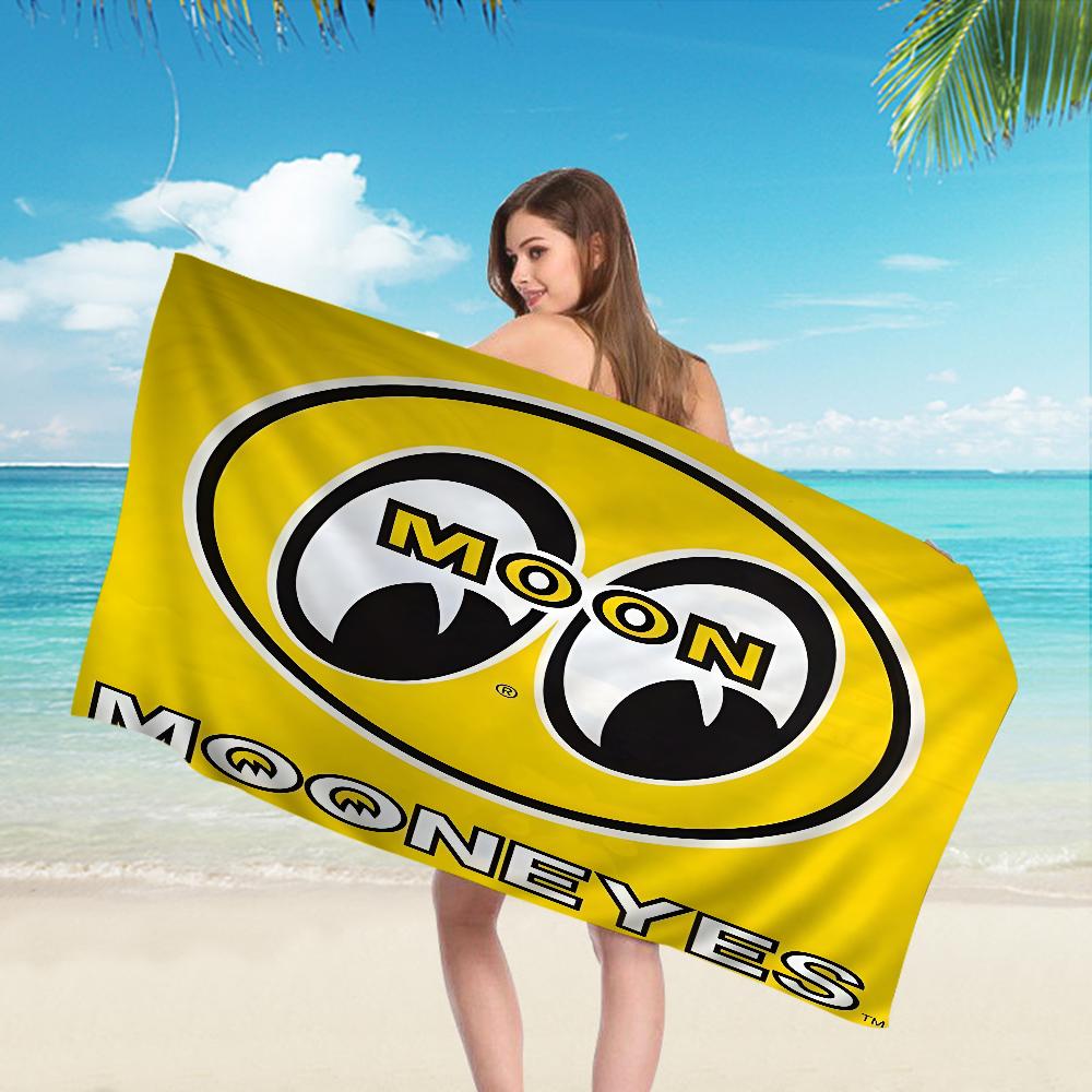 Mooneyes Bath Towel Microfiber Soft Water Absorbing Breathable For Girl Kids Decorative Cartoon Beach Towel