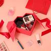 1pc Heart Shaped Gift Boxes Double-door Treat Boxes with Ribbon Floral Gift Wrap Box Party Favor Boxes Souvenir Gift Box for Wedding Party Birthday
