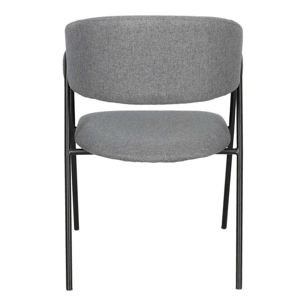 Larisa GRAY UPHOLSTERED CHAIR, minimalist