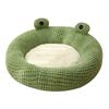 Soft Cat Bed Deep Sleeping Bed Dog Cat Winter House Frog Shape Enclosed Pet Tent for Kitten Puppy Sleeping Supplies